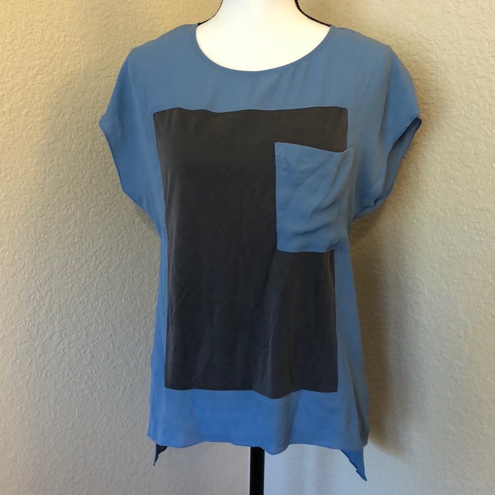 Vintage America Blues Blue Blouse